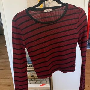 Striped crop top